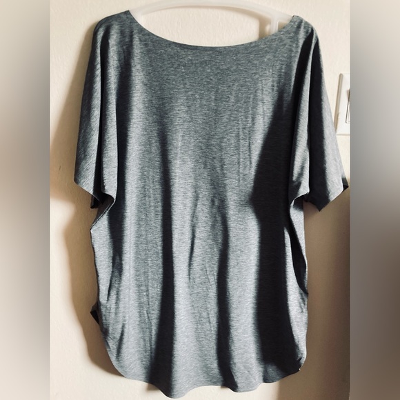 UNIQLO - Airism Long Crew Neck T-shirt - Heather Grey - Size M - Picture 3 of 6